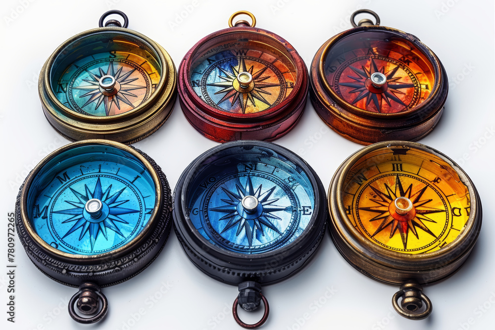 Poster a spectrum of values and principles guiding moral compasses, navigating the complexities of ethical 
