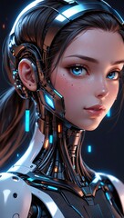 Digital Pioneer: AI Entity Among Computers. AI Generated