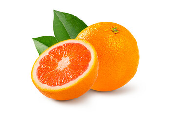 Fresh organic grapefruit isolated on white background. - 780973457