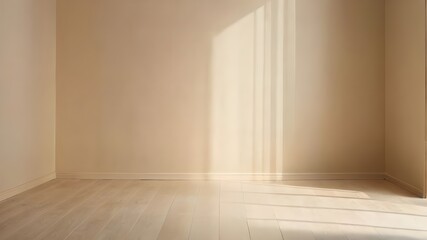 Elegant Minimalistic Beige and Golden Background for Product Presentation: Modern, Sophisticated, and Clean Aesthetic