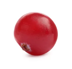  One fresh ripe cranberry isolated on white © New Africa