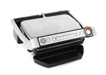  Electric grill isolated on white. Cooking appliance © New Africa