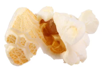  Kernel of tasty fresh popcorn isolated on white © New Africa