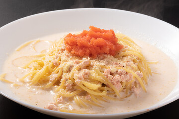 明太子クリームパスタ