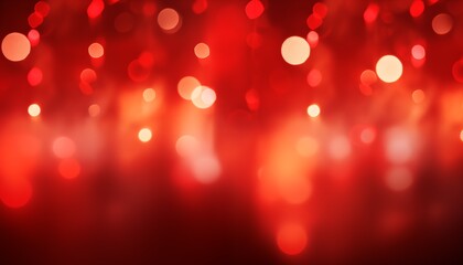 red bokeh glowing background