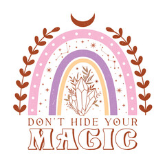 Minimalist Boho Vector Illustration