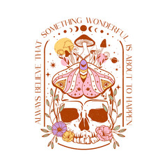 Minimalist Boho Vector Illustration