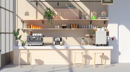 minimal coffee shop