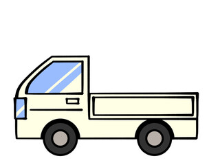 シンプルなトラックのイラスト素材