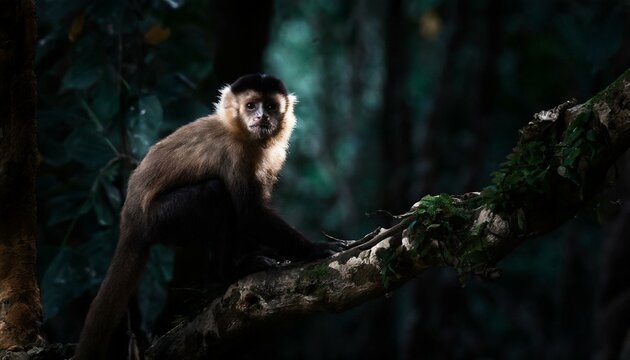 MACACO PREGO:  MACACO DE ROSTO BRANCO UM DOS PRIMATAS MAIS INTELIGENTES DO MUNDO ANIMAL