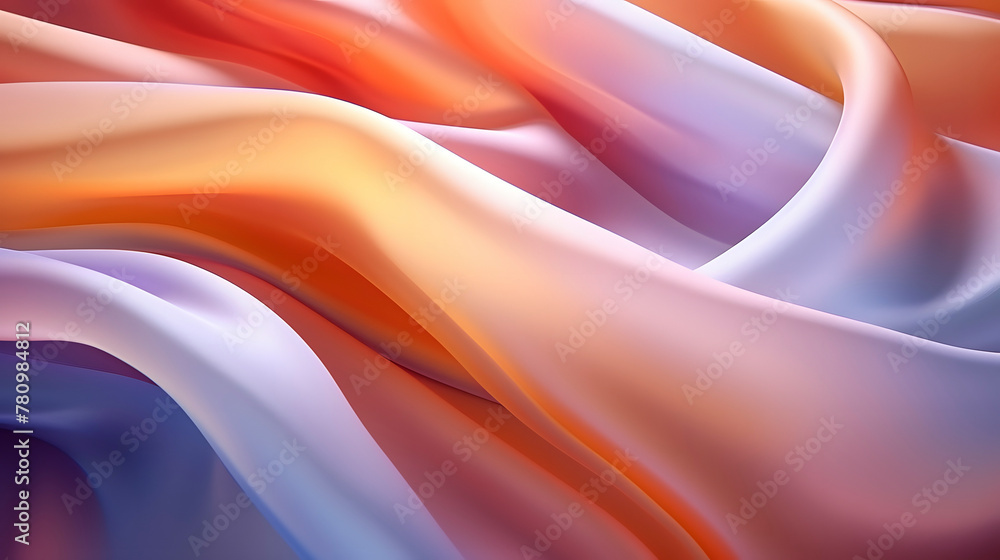 Wall mural digital color fantasy wave curve fabric abstract graphic poster web page ppt background