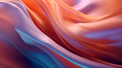 Obraz premium Digital color fantasy wave curve fabric abstract graphic poster web page PPT background