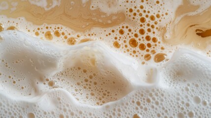 Obraz na płótnie Canvas Creamy Coffee Foam Texture