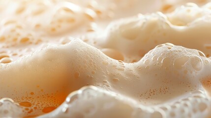 Creamy Beer Foam Close-Up