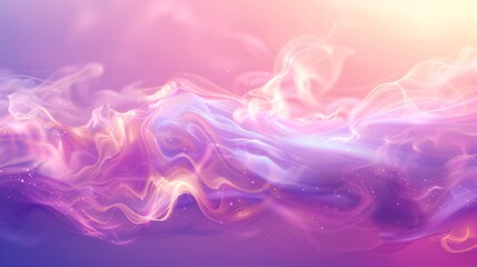 Abstract Colorful Smoke Wave Background