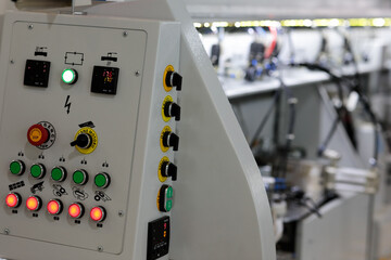 control panel of automated edge banding machine