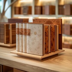 Capture the essence of bookbinding by showcasing the thoughtful design considerations involved Illustrate the fusion of tradition and innovation in a visually compelling way that highlights 