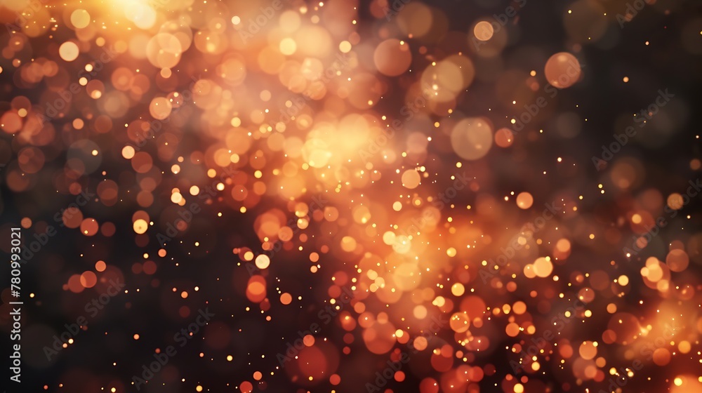 Poster Generative AI : Fireworks with Abstract bokeh background