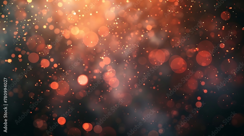 Poster generative ai : fireworks with abstract bokeh background