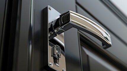 Detailing the integration of Wickes door handles with innovative latch and hasp designs, emphasizing security in a stylish, inspired manner