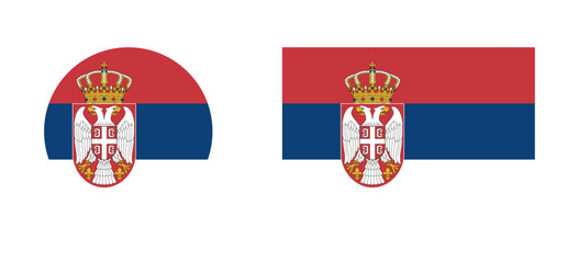 Obraz premium Flag of Serbia