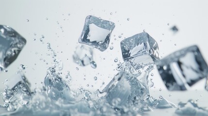 Fresh Ice Shatter Liquid Motion
