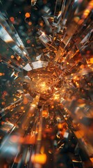 Craft a dynamic and intriguing layout symbolizing the unveiling of mirror worlds Experiment with angles and perspective to convey a sense of wonder and curiosity, drawing 