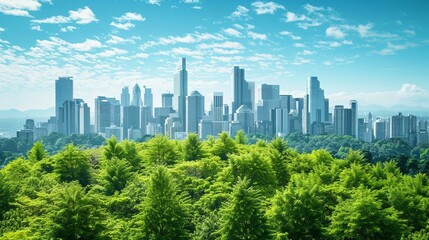 Obraz premium Corporate governance meets green innovation in a sustain