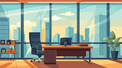 Corporate office icon design vector 2d flat cartoon