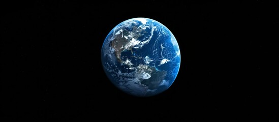 Detailed imagery showcasing the beautiful planet Earth as seen from the vastness of outer space, displaying its continents, oceans, and atmosphere