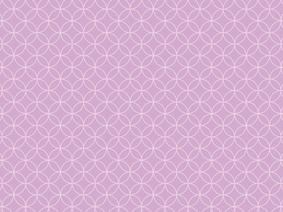 和風背景　パステルカラーの七宝模様　パープル