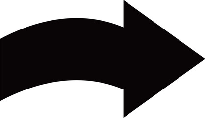 Black curved arrow pointing to the right