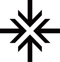 Zoom icon with black arrows