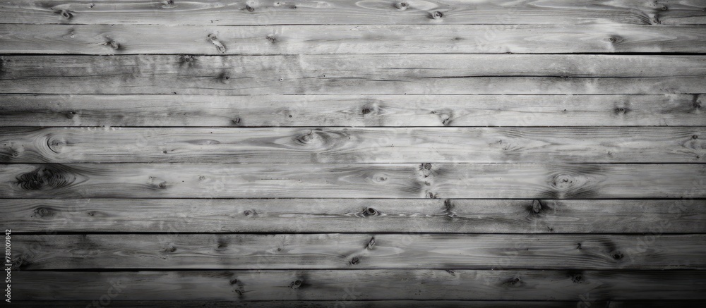 Canvas Prints Wooden wall showing prominent natural knots in a monochromatic setting