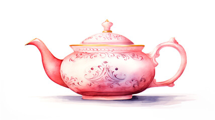 Hand drawn cartoon teapot illustration material	
