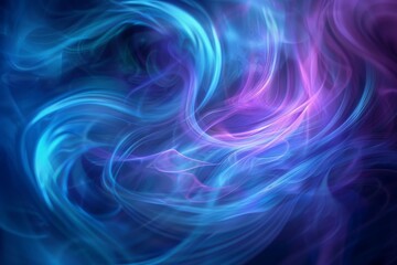 An abstract art blue and purple background with mist textures, swirling color of smoke.ai generative