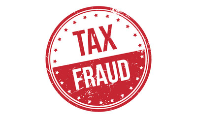 Tax Fraud Rubber Stamp Seal Vector