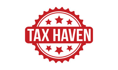 Obraz premium Tax Haven Rubber Stamp Seal Vector