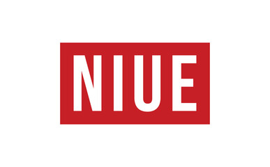 Niue Rubber Stamp Seal Vector