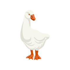 vector drawing goose bird isolated at white background, hand drawn illustration - 781018483