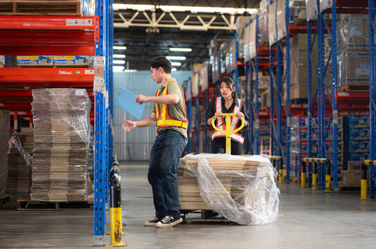 A warehouse employee suffered a leg accident at work