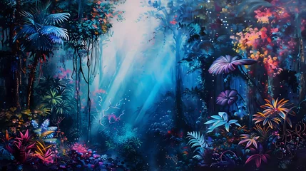 Schilderijen op glas Mystical Forest of Enchantment./n © Крипт Крпитович