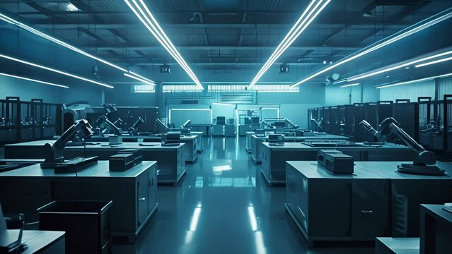Futuristic Science Laboratory