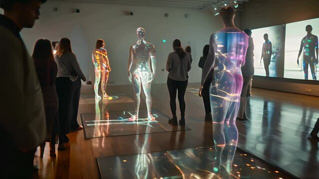 Interactive Art Exhibit with Human Anatomy