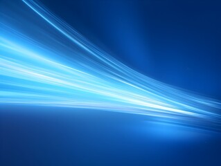 Dazzling Futuristic Lighting Effects in Vibrant Blue Abstract Background with Flowing Dynamic Lines and Luminous Energy