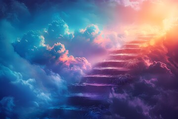 Dramatic Skies Guiding the Path to Endless Possibilities and Horizons - obrazy, fototapety, plakaty
