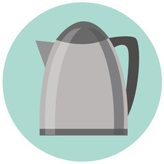 kettle vector illustration isolated on white background. classic modern diseign