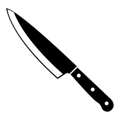 Knife vector illustration isolated on white background. classic modern diseign