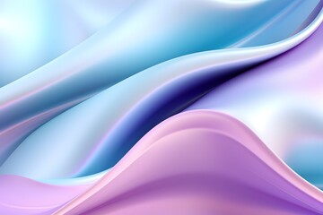 Pastel Harmony:Soft Waves in a Futuristic and Calming Abstract Design