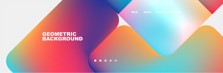 Teal Liquid color background design for Landing page site. Fluid gradient shapes composition. Futuristic design posters. Eps10 vector.